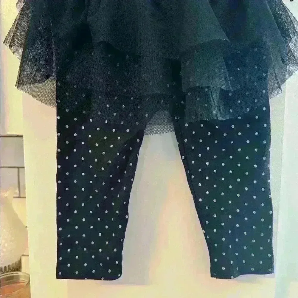Girls Carter’s Halloween outfit onesie, leggings and tutu size 12m NWOT - Picture 3 of 4